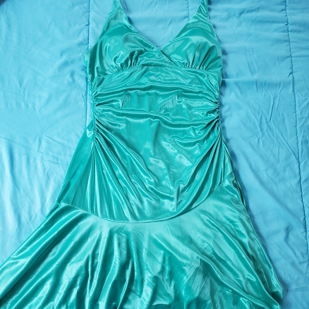 Halter Green Dress